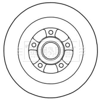 Jeu de 2 disques de frein arrière BORG & BECK OEM 432020016R Jeu de 2 disques de frein arrière BORG & BECK OEM 432020016R