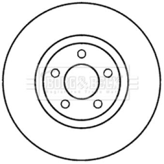 Jeu de 2 disques de frein avant BORG & BECK OEM B37F3325XA