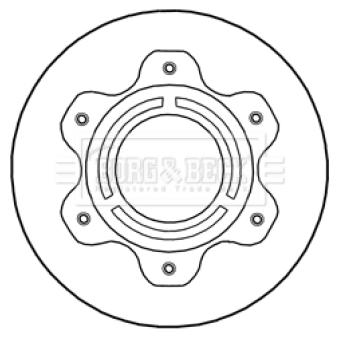 Jeu de 2 disques de frein arrière BORG & BECK OEM 9054200072