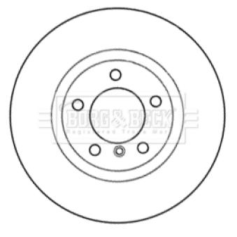 Disque de frein avant gauche BORG & BECK OEM 34112227737