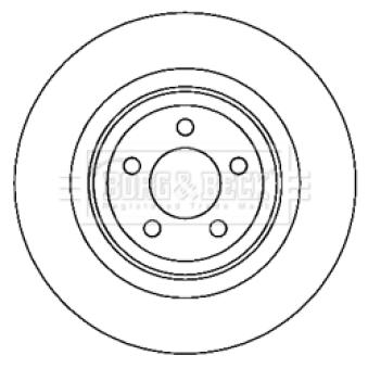 Jeu de 2 disques de frein arrière BORG & BECK OEM 4779438AB Jeu de 2 disques de frein arrière BORG & BECK OEM 4779438AB