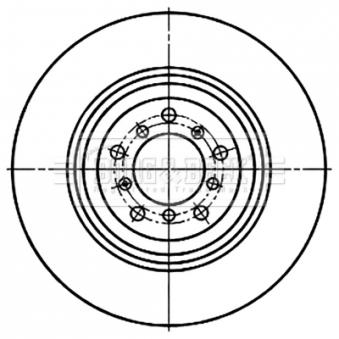 Disque de frein avant gauche BORG & BECK BBD6079S