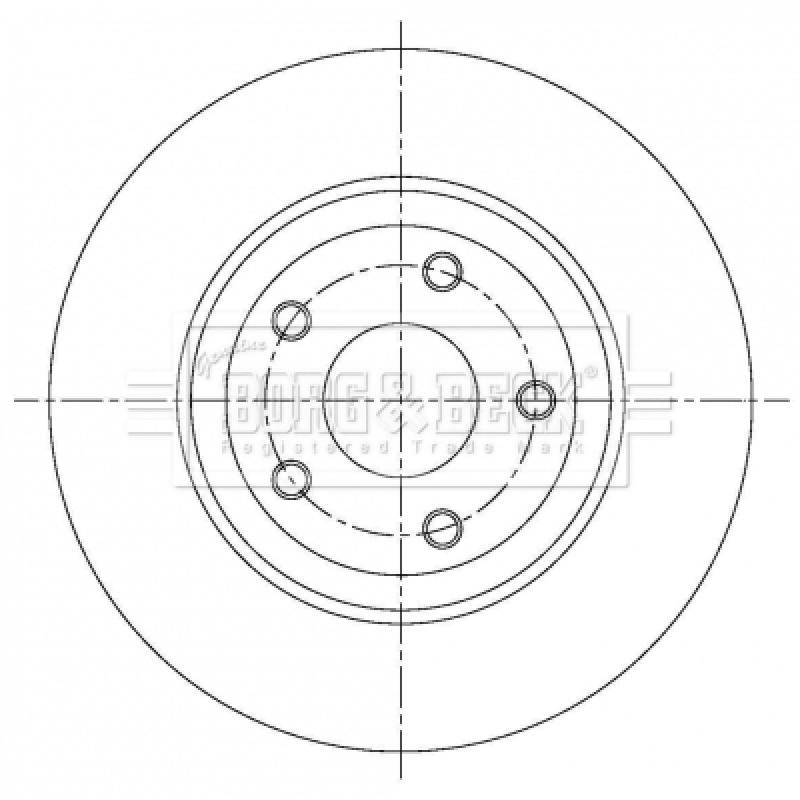 Jeu de 2 disques de frein avant BORG & BECK BBD6084S - Visuel 1
