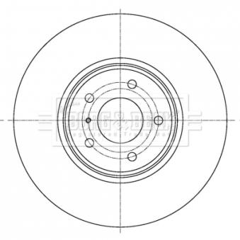 Jeu de 2 disques de frein avant BORG & BECK BBD6091S