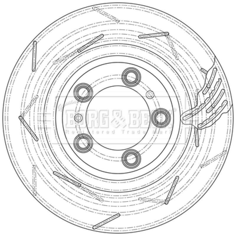 Disque de frein arrière droit BORG & BECK BBD6142S - Visuel 1
