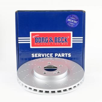 Jeu de 2 disques de frein avant BORG & BECK [BBD6280S]