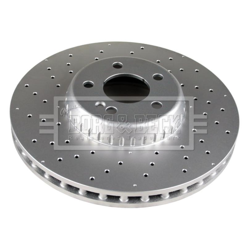 Jeu de 2 disques de frein avant BORG & BECK BBD7035S - Visuel 1