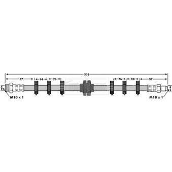Flexible de frein BORG & BECK BBH6099