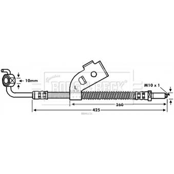 Flexible de frein BORG & BECK OEM 6941702