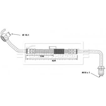 Flexible de frein BORG & BECK OEM 6158424