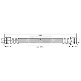 Flexible de frein BORG & BECK OEM MB857552