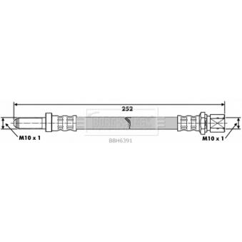 Tuyau d'embrayage BORG & BECK OEM NRC2211 Tuyau d'embrayage BORG & BECK OEM NRC2211