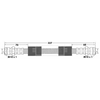 Flexible de frein BORG & BECK OEM 281611775B Flexible de frein BORG & BECK OEM 281611775B