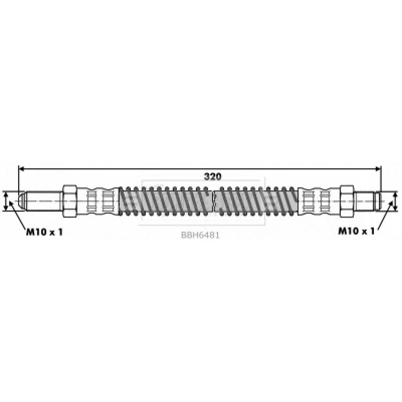 Flexible de frein BORG & BECK BBH6481 - Visuel 1