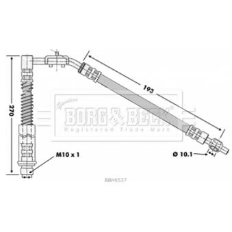 Flexible de frein BORG & BECK BBH6537