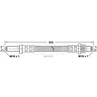 Flexible de frein BORG & BECK OEM 92FB2282AE