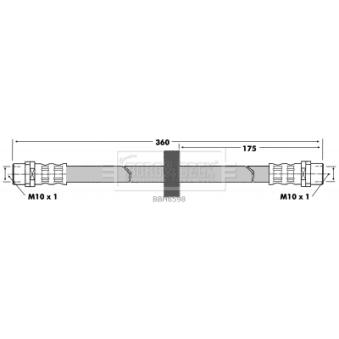 Flexible de frein BORG & BECK OEM 535611701