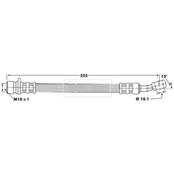 Flexible de frein BORG & BECK OEM 46431SE0931