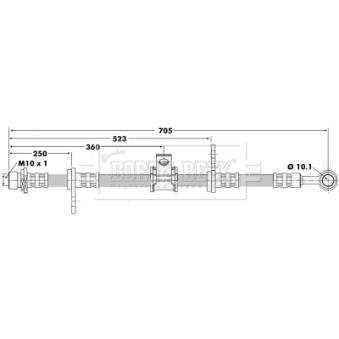 Flexible de frein BORG & BECK OEM 01464SM4010