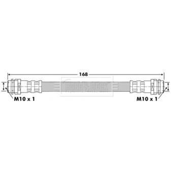 Flexible de frein BORG & BECK OEM 6Q0611775B