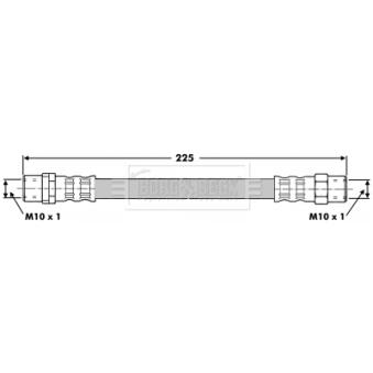 Flexible de frein BORG & BECK OEM 34321159524