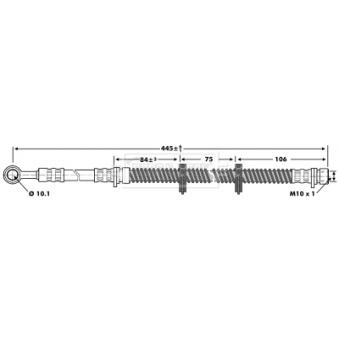 Flexible de frein BORG & BECK OEM SHB000581 Flexible de frein BORG & BECK OEM SHB000581