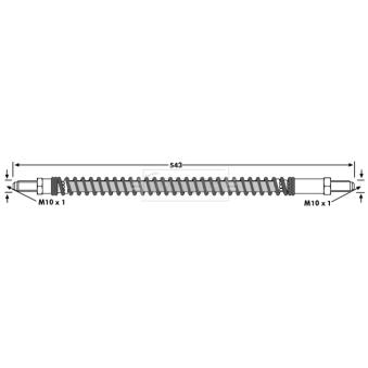 Flexible de frein BORG & BECK [BBH6672]