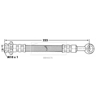Flexible de frein BORG & BECK OEM 462105F200