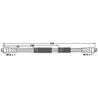 Flexible de frein BORG & BECK OEM 251611775B Flexible de frein BORG & BECK OEM 251611775B