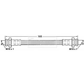 Flexible de frein BORG & BECK OEM MN116498 Flexible de frein BORG & BECK OEM MN116498