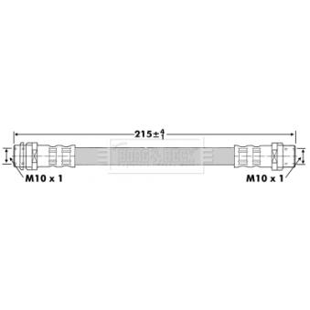 Flexible de frein BORG & BECK OEM 8Z0611775A