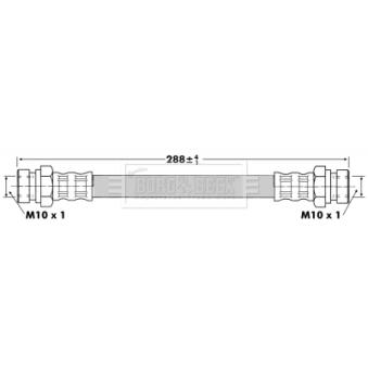 Flexible de frein BORG & BECK BBH6727