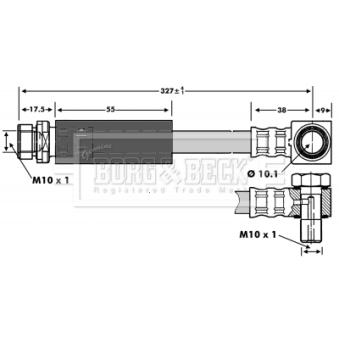 Flexible de frein BORG & BECK OEM 1051093