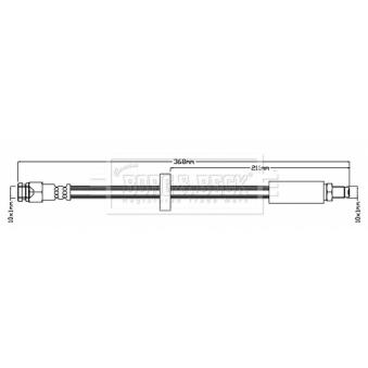 Flexible de frein BORG & BECK OEM 481636