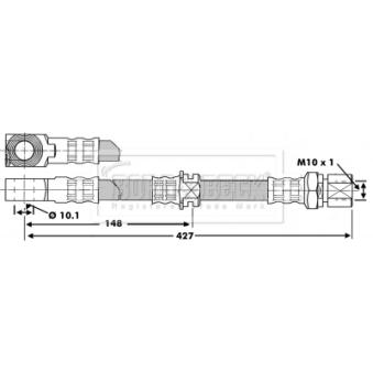 Flexible de frein BORG & BECK OEM 562042