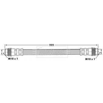 Flexible de frein BORG & BECK OEM 480694