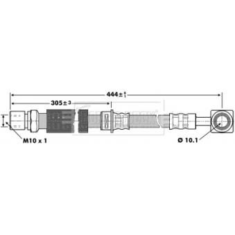 Flexible de frein BORG & BECK OEM 4565743 Flexible de frein BORG & BECK OEM 4565743