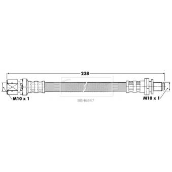 Flexible de frein BORG & BECK OEM 4482337
