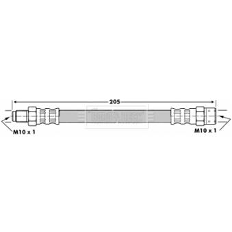 Flexible de frein BORG & BECK OEM 4A0611775B