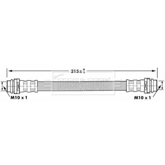 Flexible de frein BORG & BECK OEM 8Z0611775B