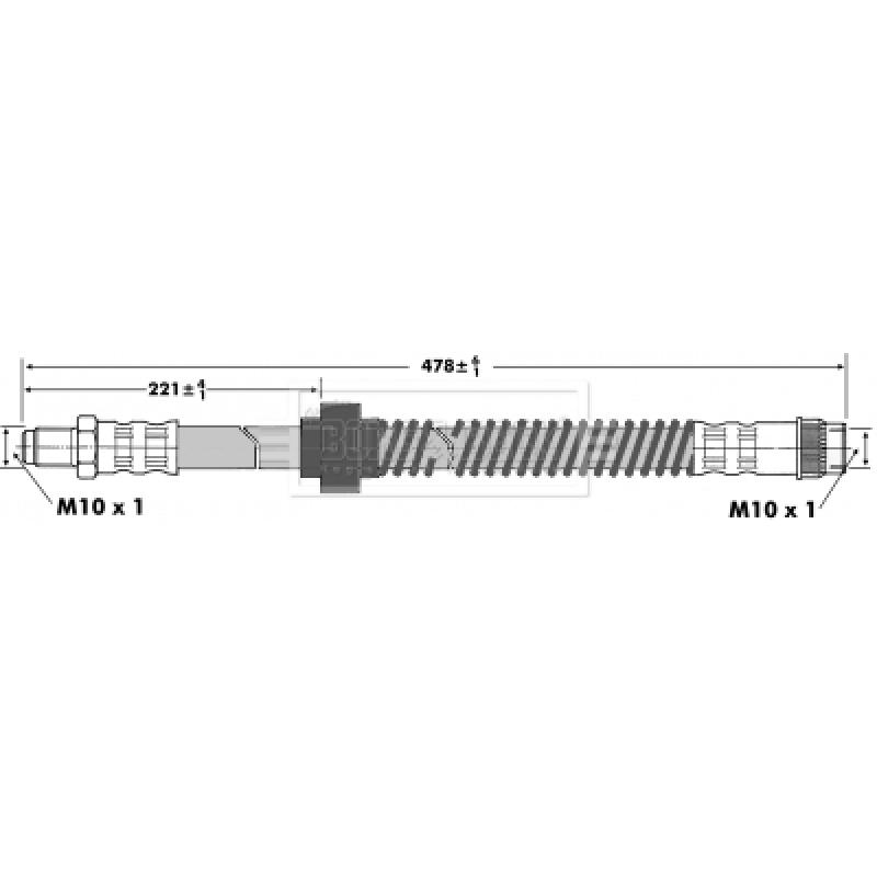 Flexible de frein BORG & BECK BBH6935 - Visuel 1