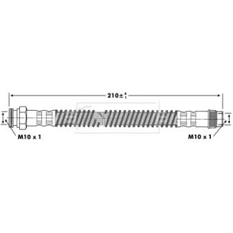 Flexible de frein BORG & BECK OEM 4806C0 Flexible de frein BORG & BECK OEM 4806C0