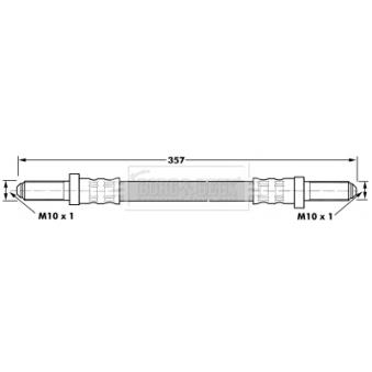 Flexible de frein BORG & BECK OEM 6983011 Flexible de frein BORG & BECK OEM 6983011