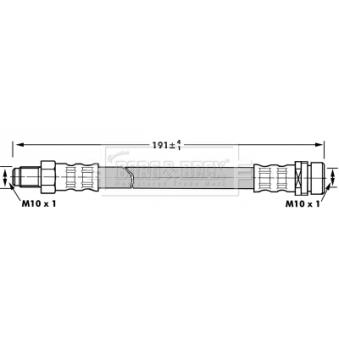 Flexible de frein BORG & BECK OEM 1068975