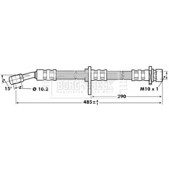 Flexible de frein BORG & BECK OEM 01468S5AJ03 Flexible de frein BORG & BECK OEM 01468S5AJ03