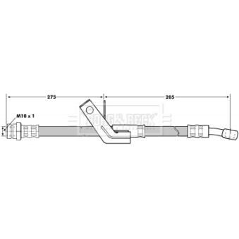 Flexible de frein BORG & BECK OEM 587371C800 Flexible de frein BORG & BECK OEM 587371C800