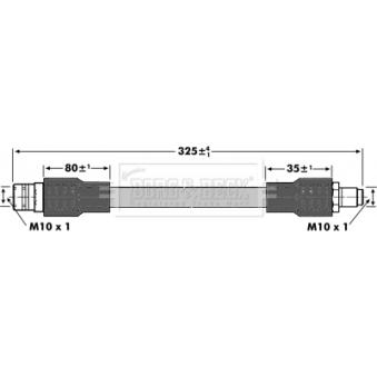 Flexible de frein BORG & BECK OEM 4144280035