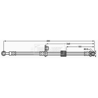 Flexible de frein BORG & BECK OEM 4605A071