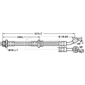 Flexible de frein BORG & BECK OEM 46210AX601