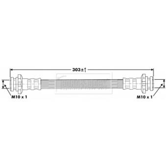 Flexible de frein BORG & BECK OEM 46214AX600
